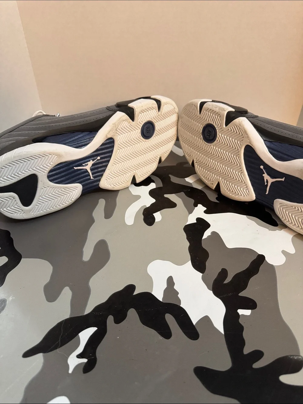 Jordan Men's Low-Top Sneakers in Grey, Black & White